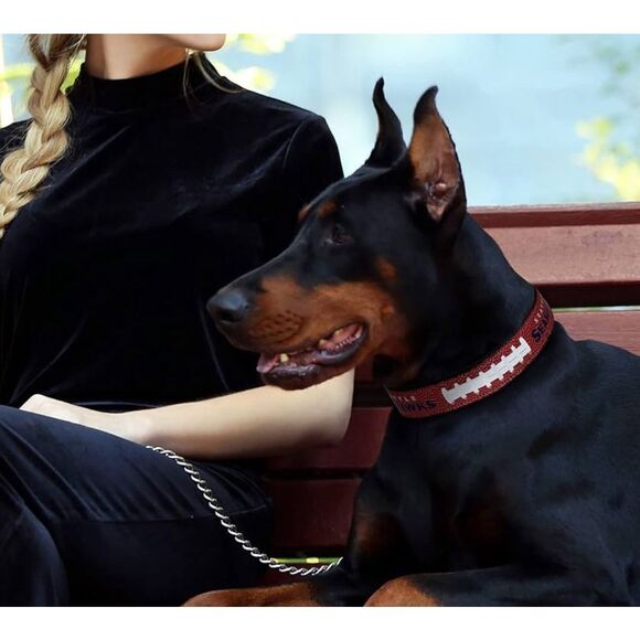 NWT NFL Seattle Seahawks Leather Dog Collar Large unused - Picture 6 of 8